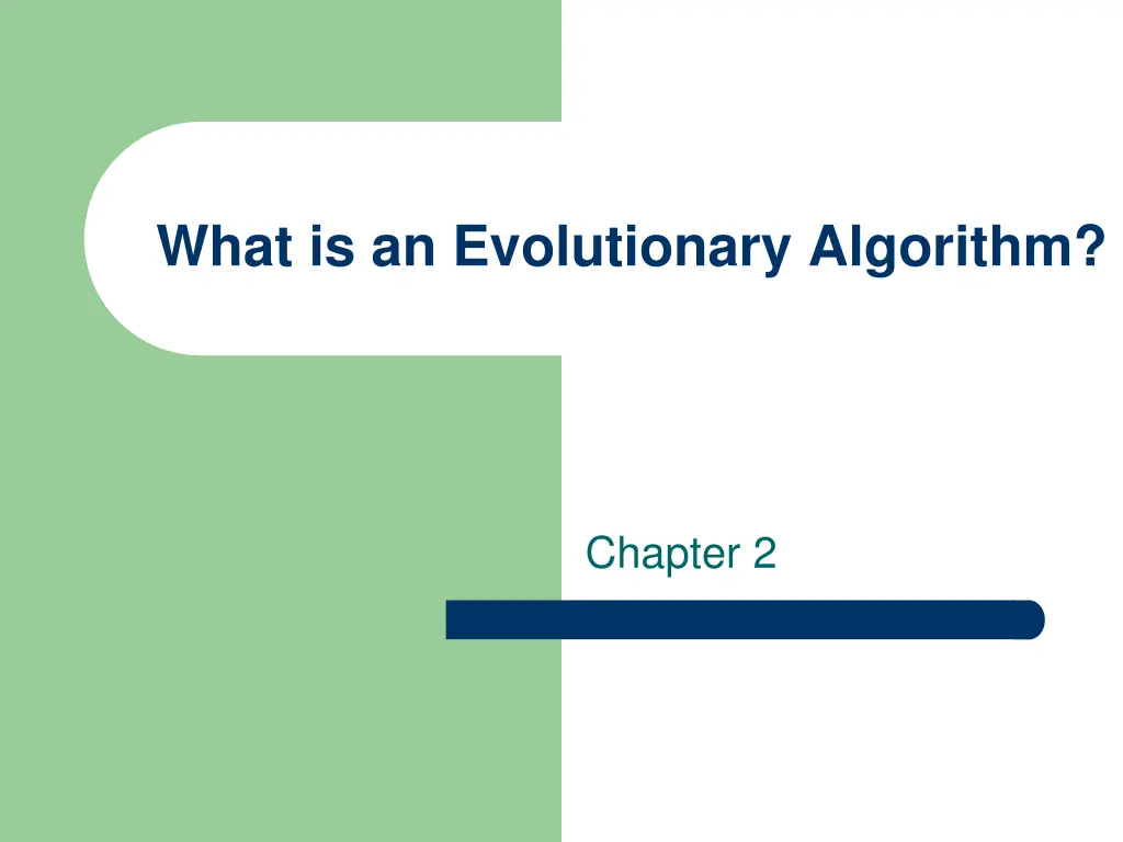what is an evolutionary algorithm