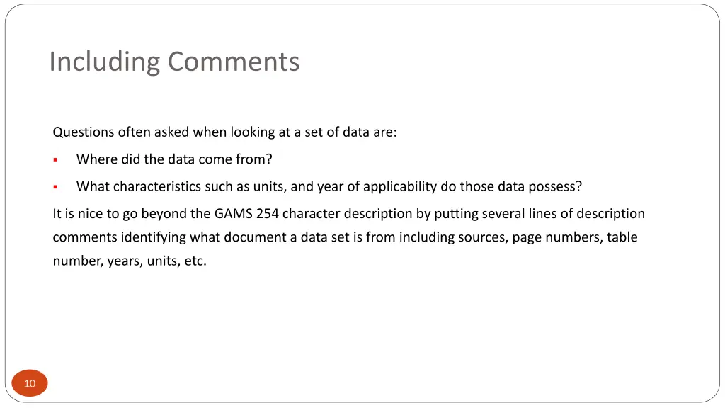 including comments