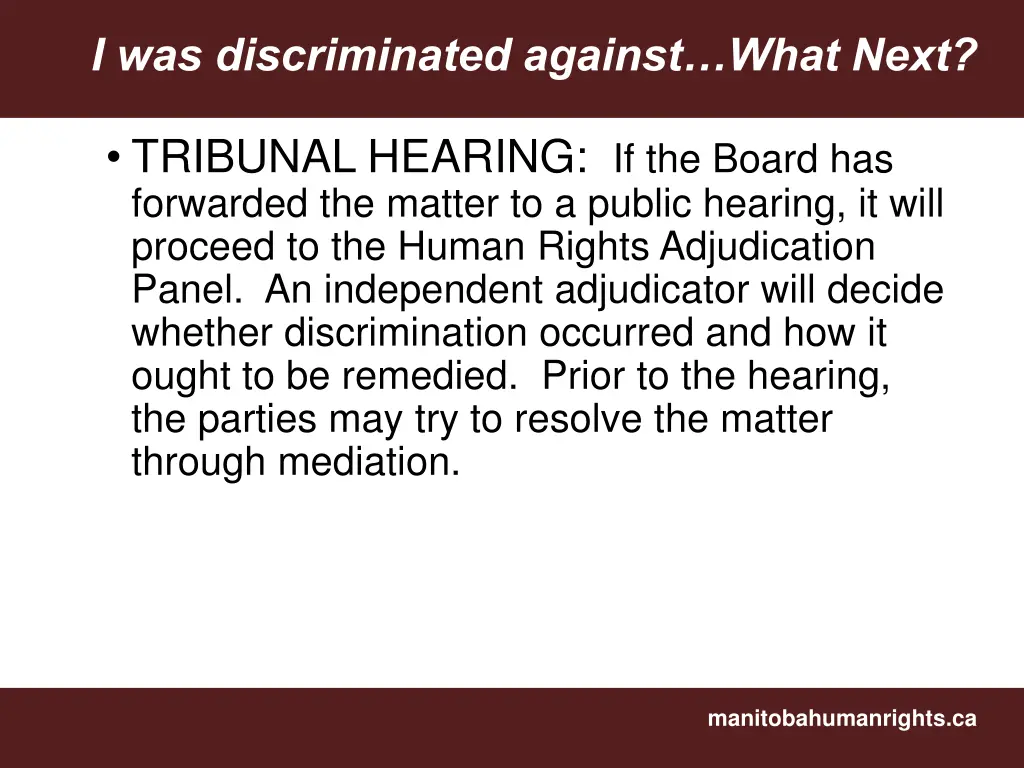 i was discriminated against what next 2