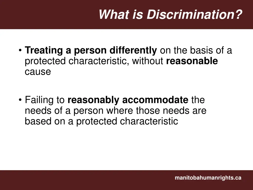 what is discrimination