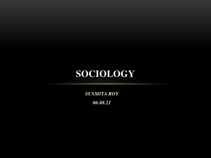 sociology
