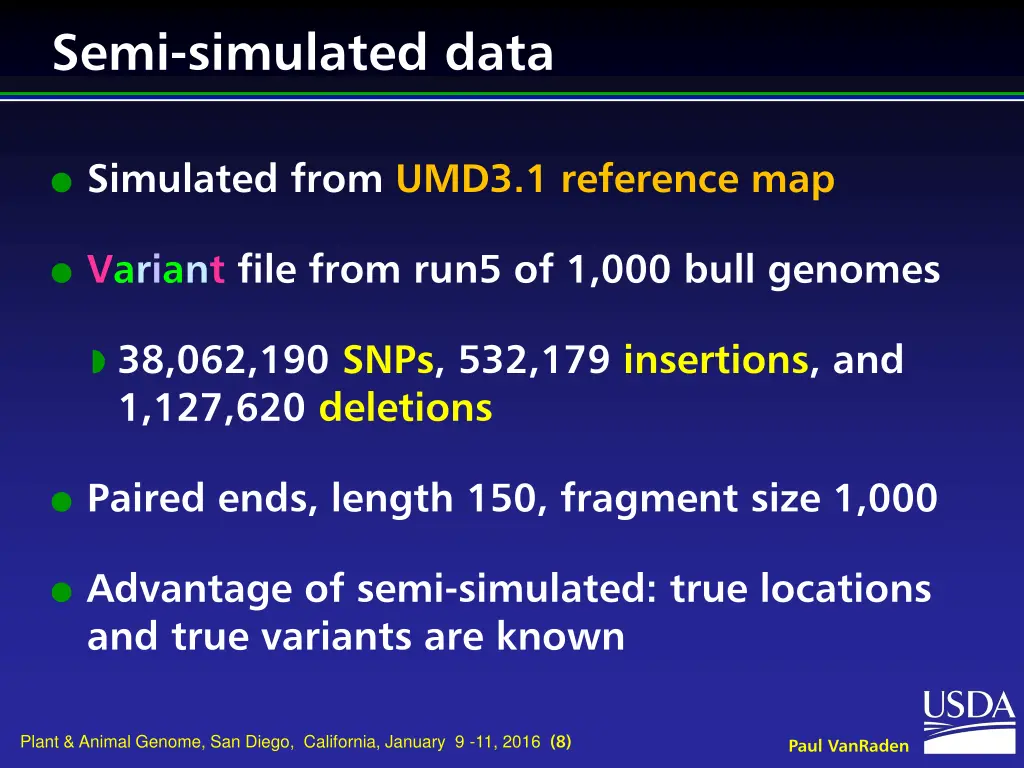 semi simulated data