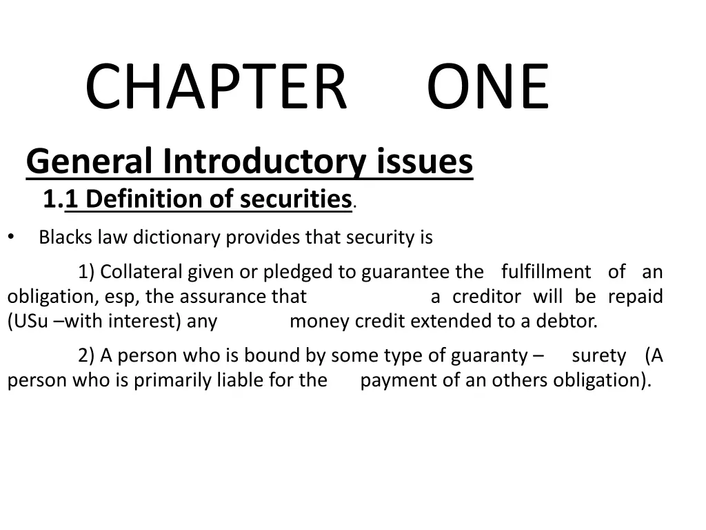 chapter general introductory issues