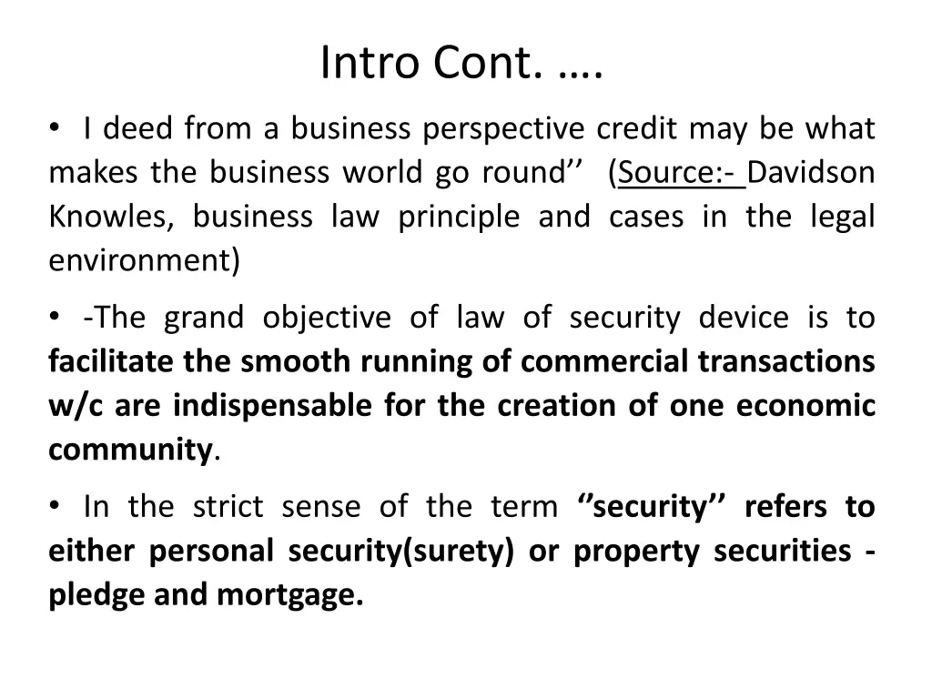 intro cont