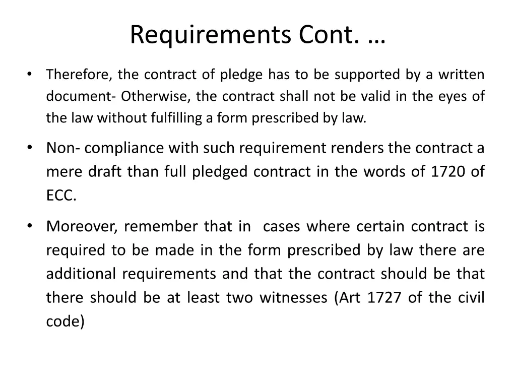 requirements cont 2