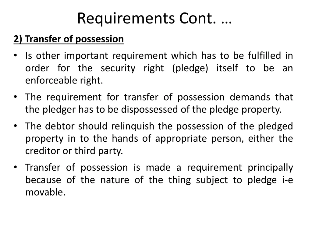 requirements cont 3