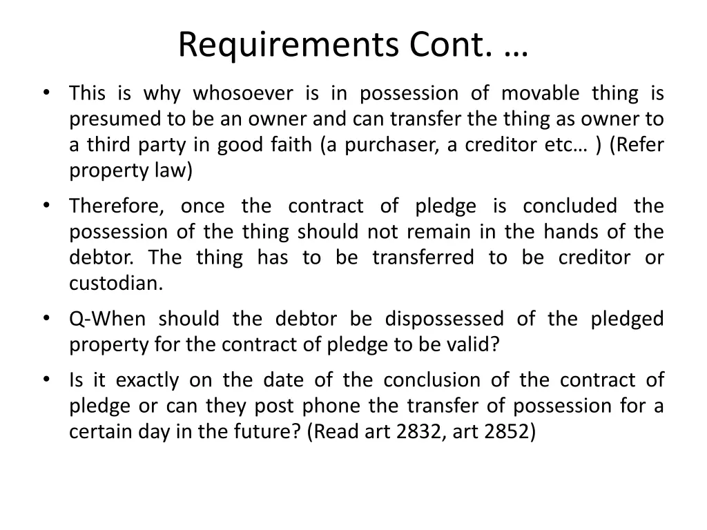 requirements cont 4