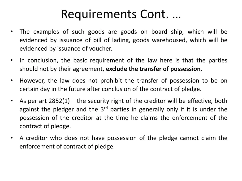 requirements cont 5