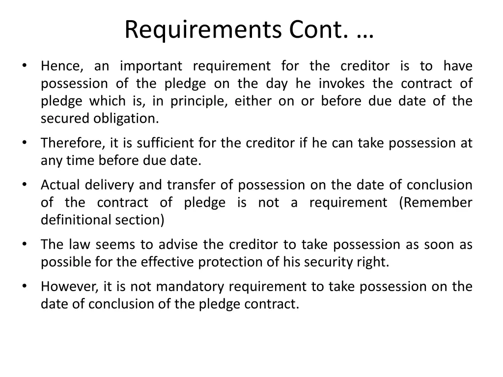 requirements cont 6