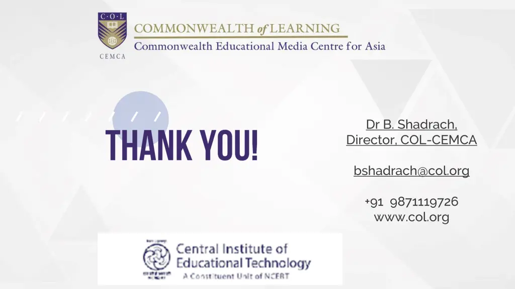dr b shadrach director col cemca