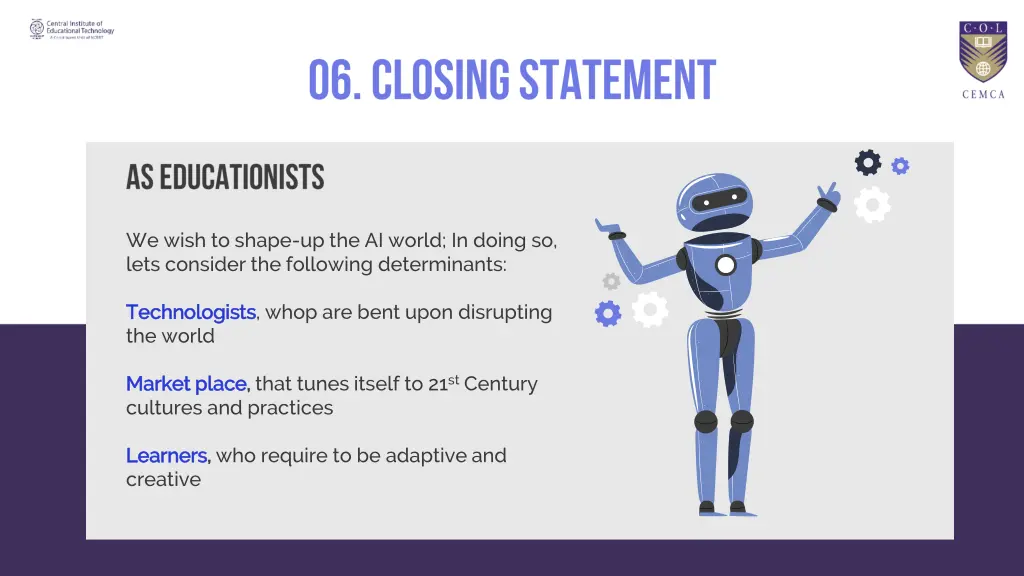 we wish to shape up the ai world in doing so lets