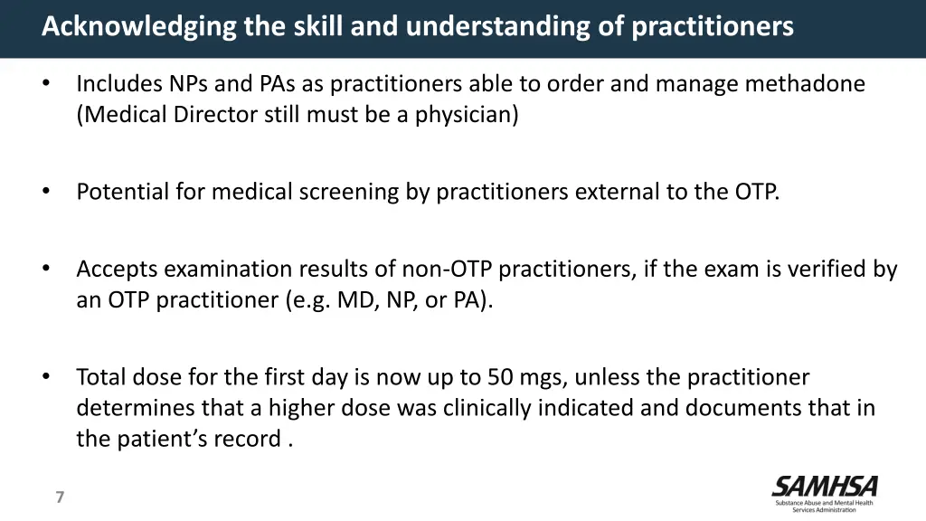 acknowledging the skill and understanding
