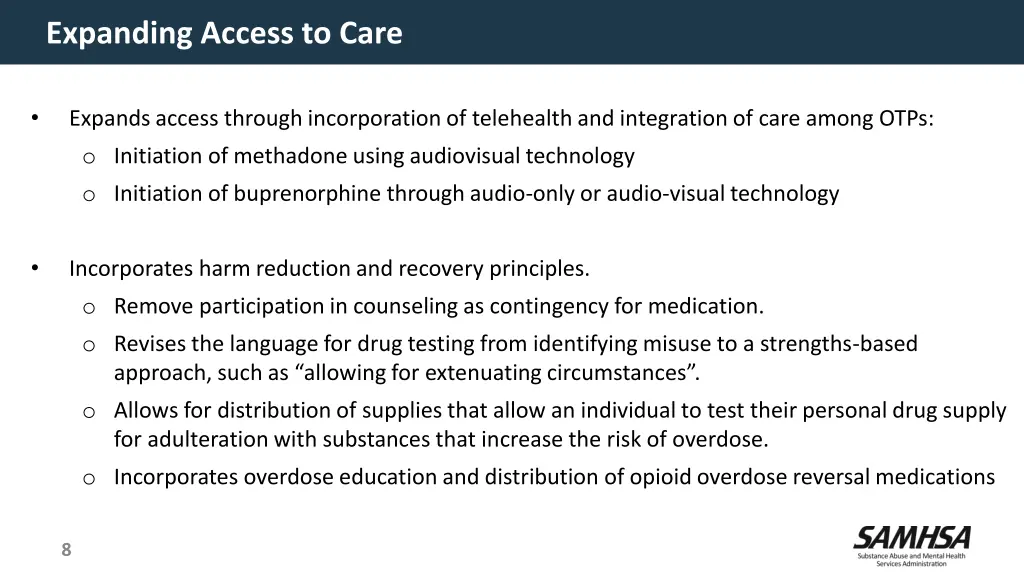 expanding access to care