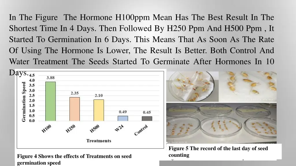 in the figure the hormone h100ppm mean
