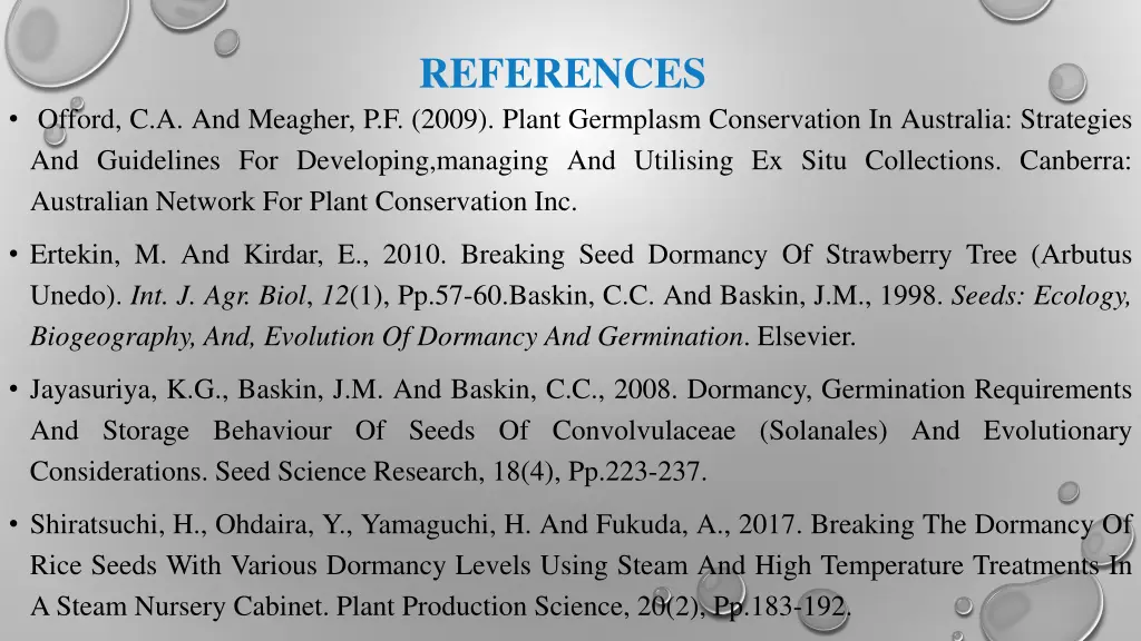 references