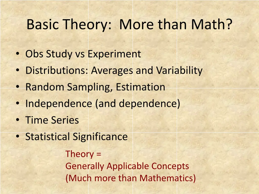 basic theory more than math 1