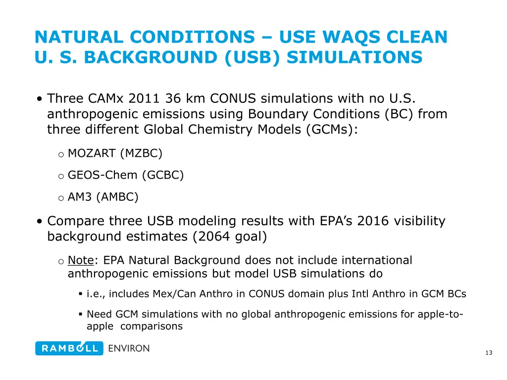 natural conditions use waqs clean u s background