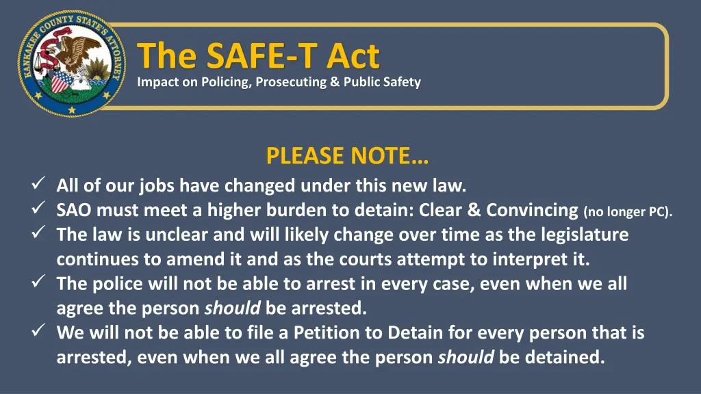 the safe t act impact on policing prosecuting 9