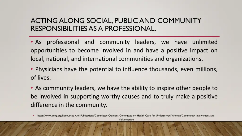 acting along social public and community 1