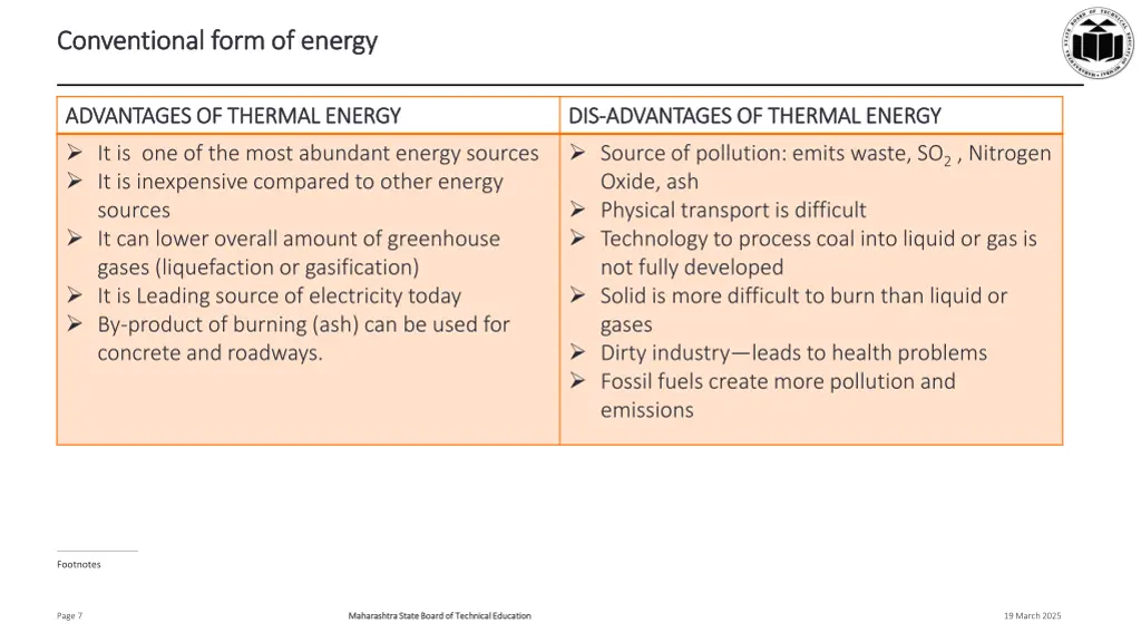conventional form of energy conventional form 1
