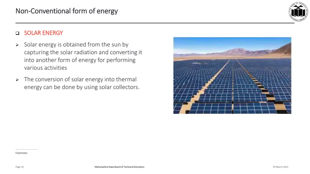 non non conventional form of energy conventional