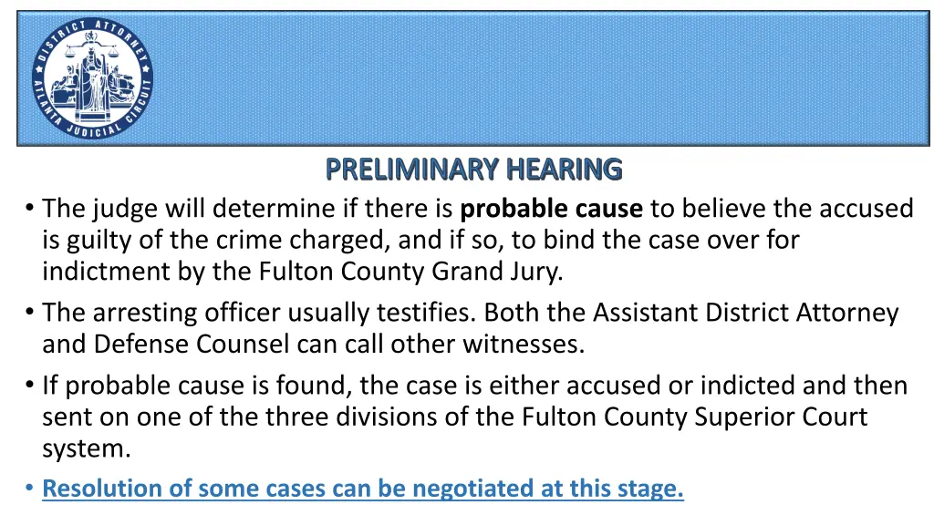 preliminary hearing