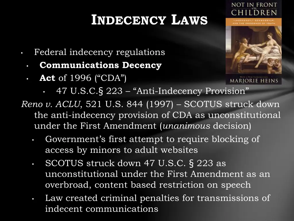 i ndecency l aws