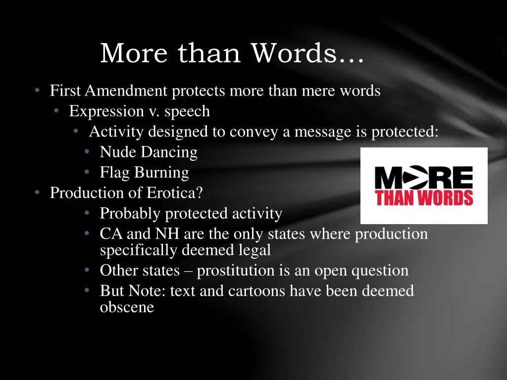 more than words