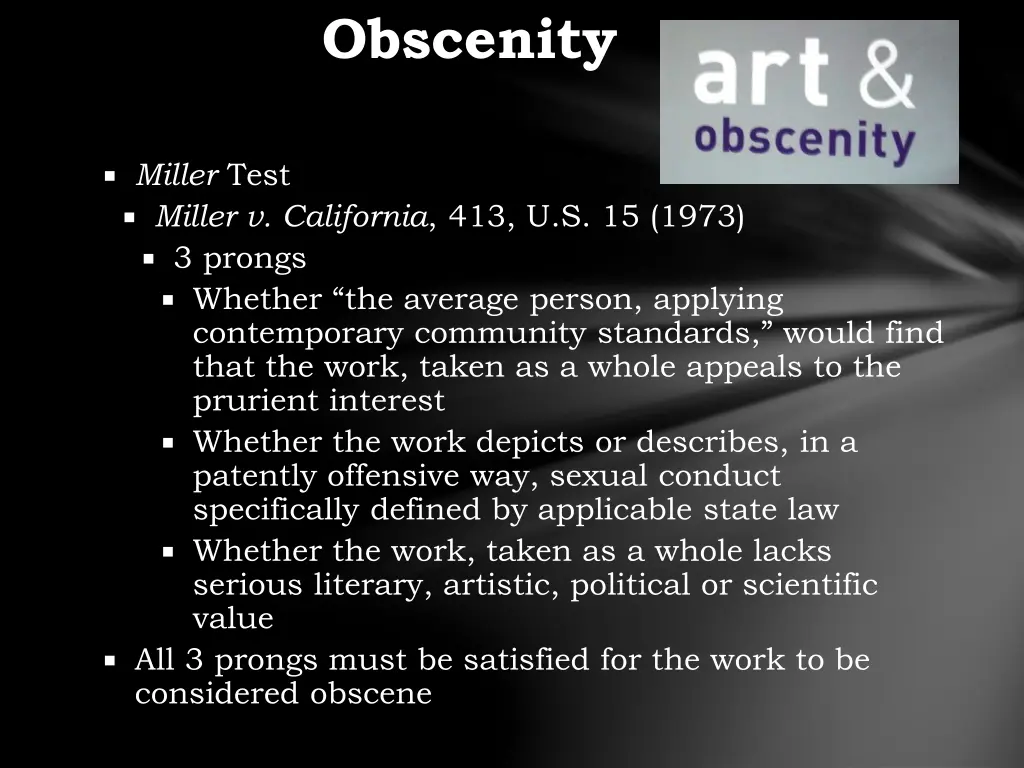 obscenity