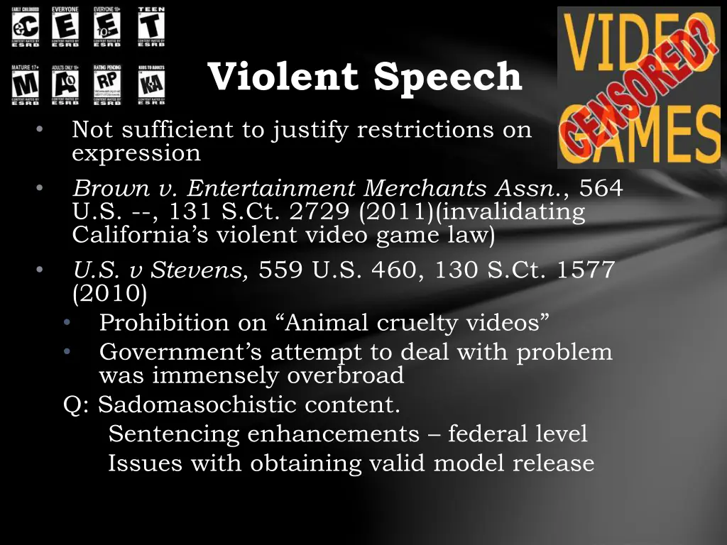 violent speech