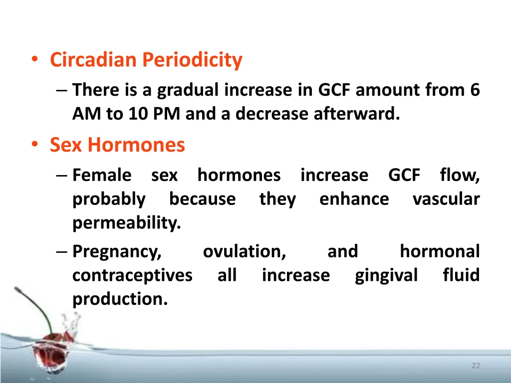 circadian periodicity there is a gradual increase