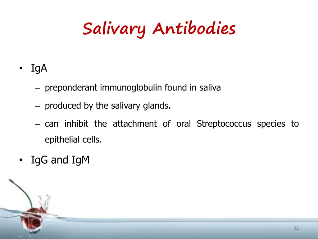 salivary antibodies