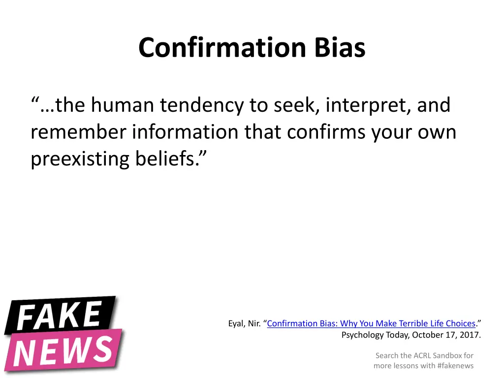 confirmation bias