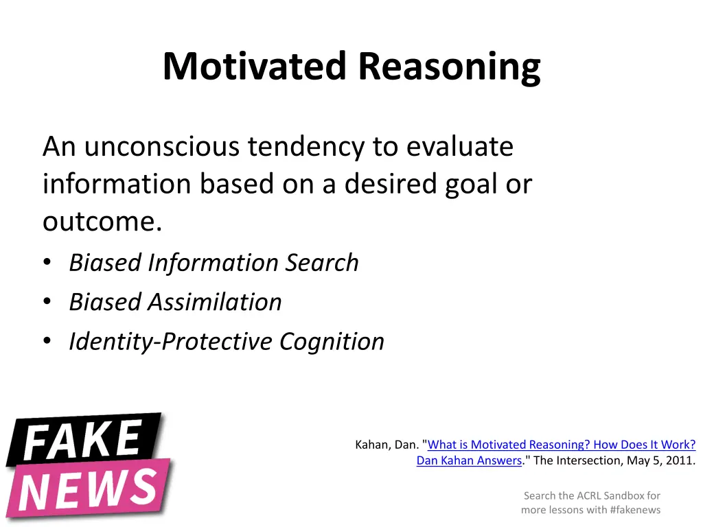 motivated reasoning