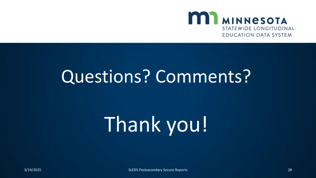 questions comments