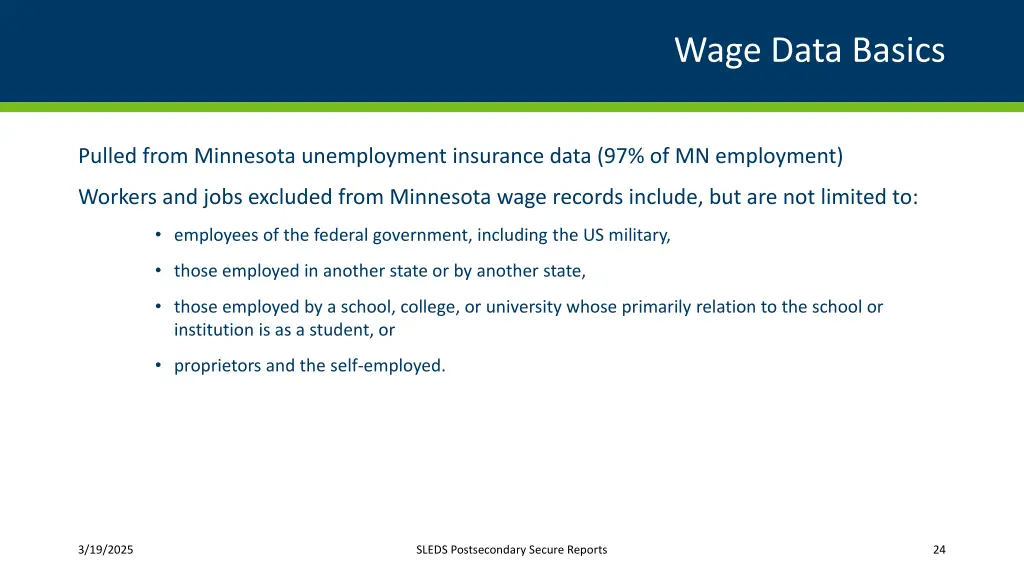 wage data basics