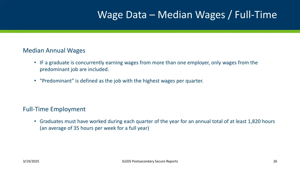 wage data median wages full time
