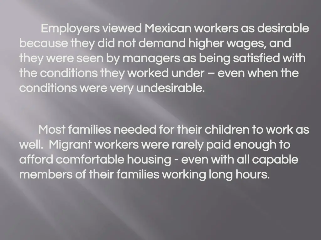 employers viewed mexican workers as desirable