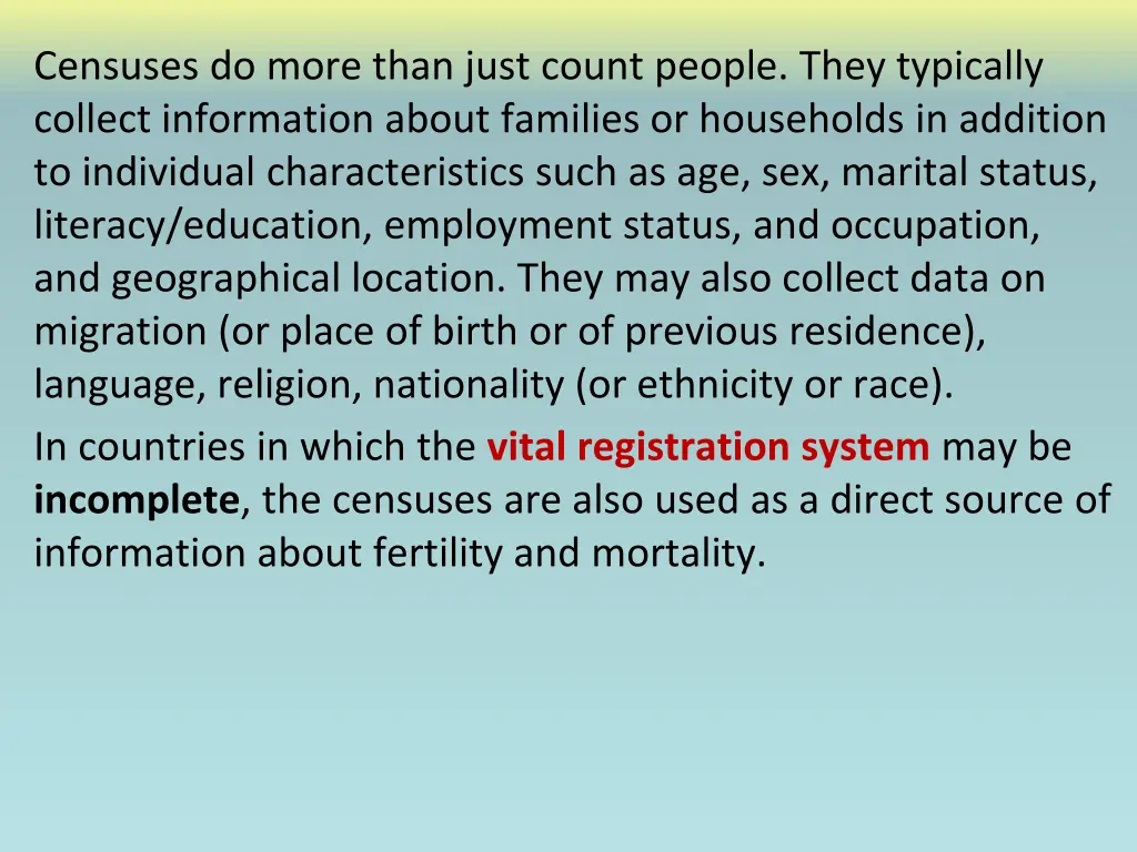 censuses do more than just count people they