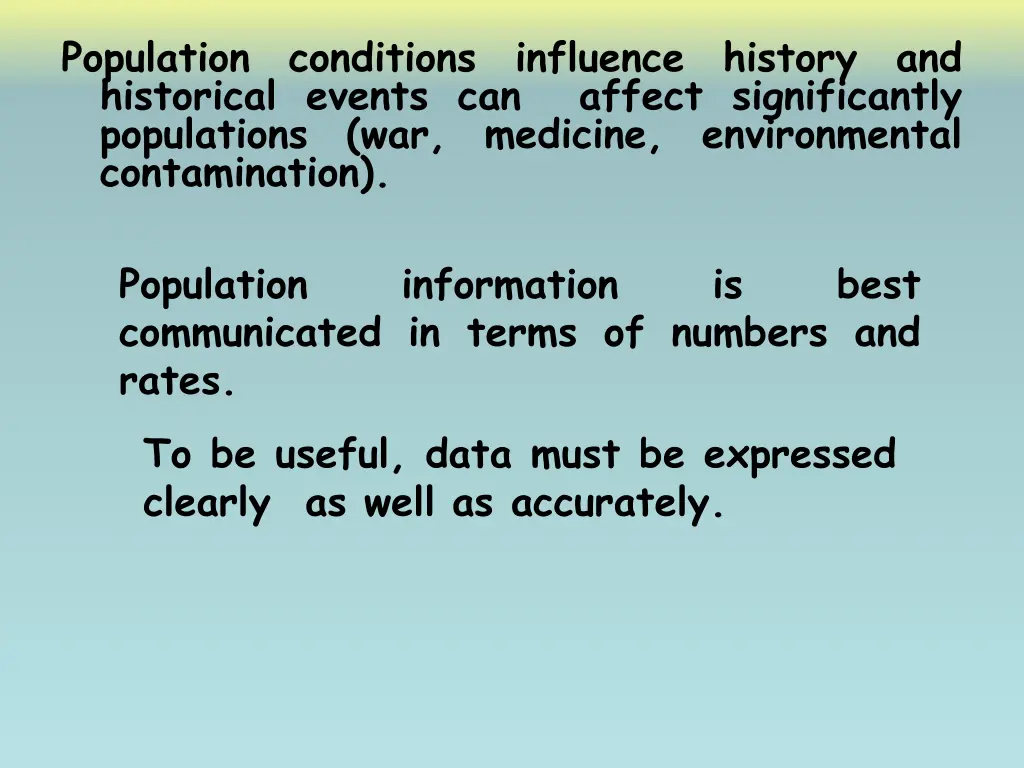 population historical events can populations