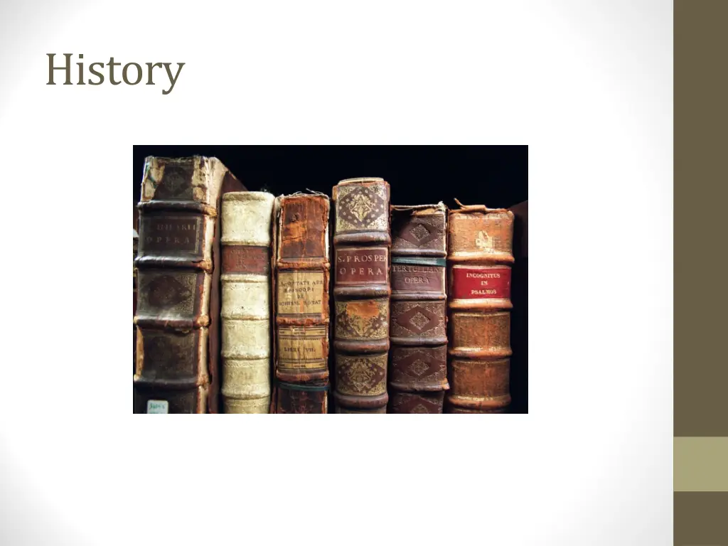 history