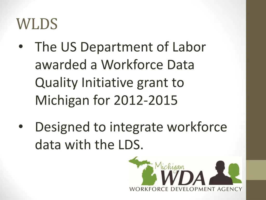 wlds the us department of labor awarded