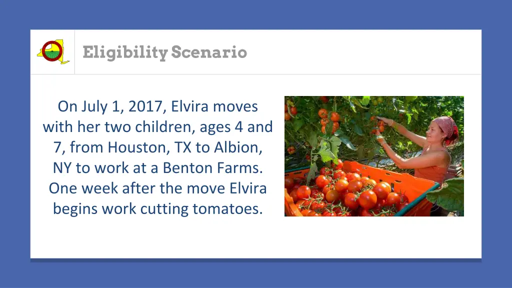 eligibility scenario