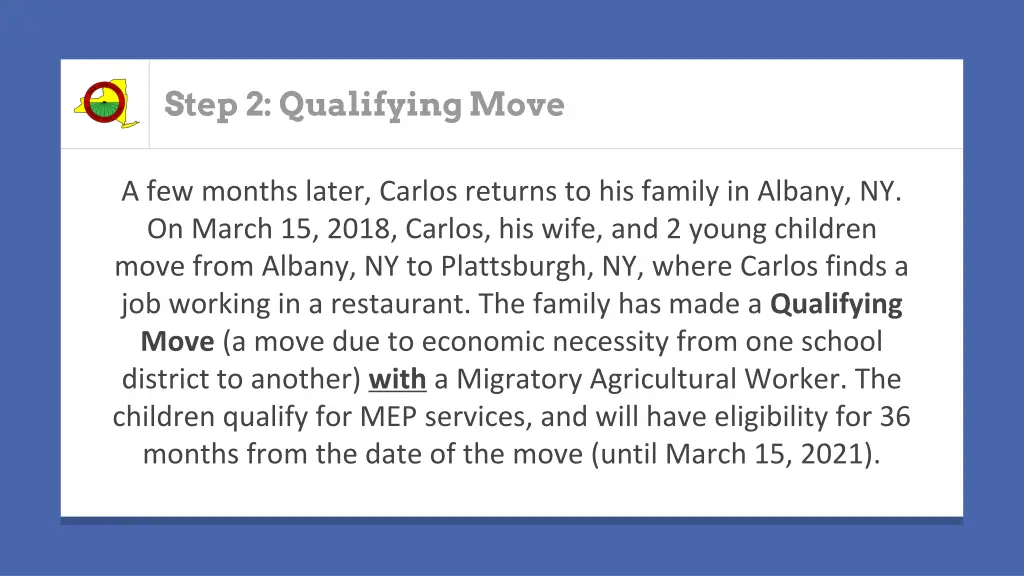 step 2 qualifying move
