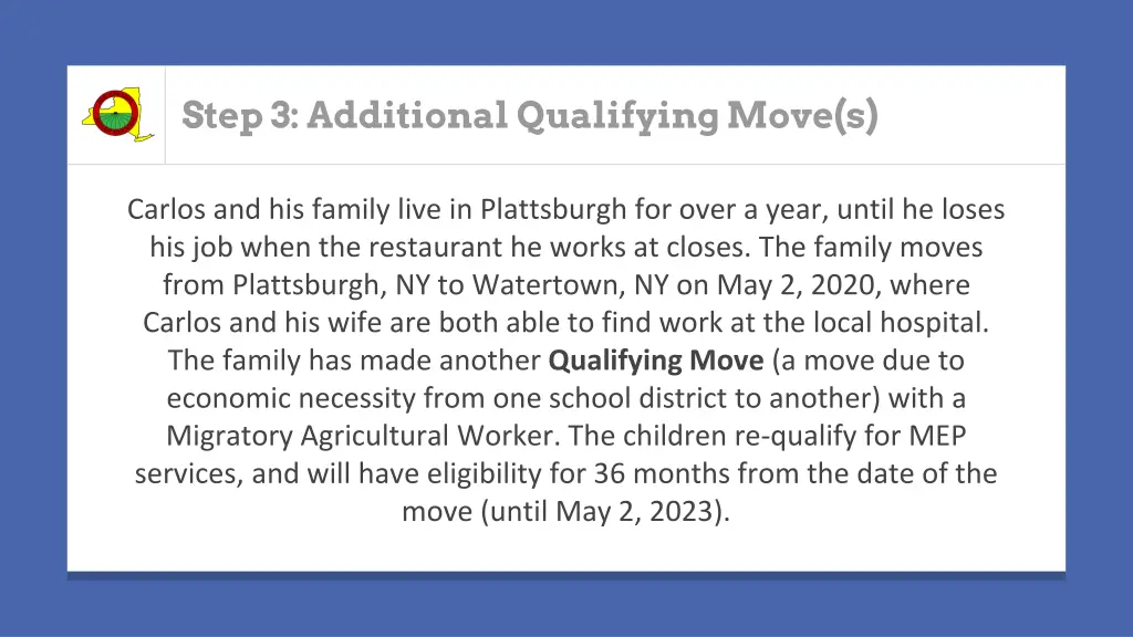 step 3 additional qualifying move s