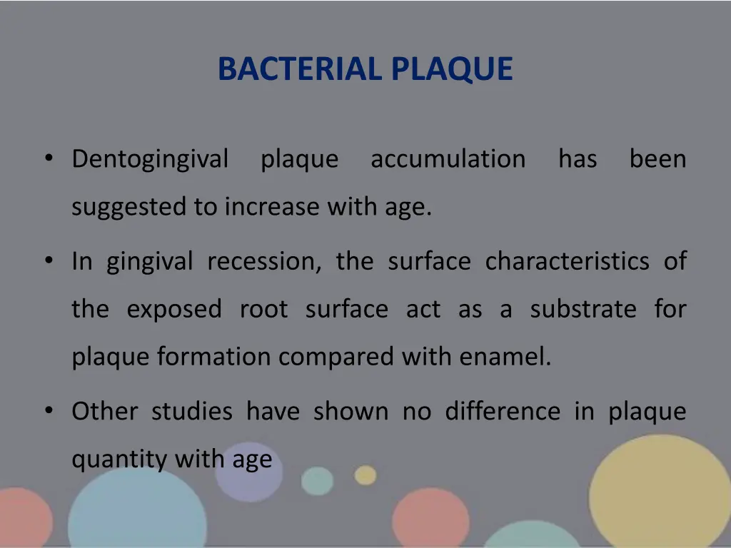 bacterial plaque