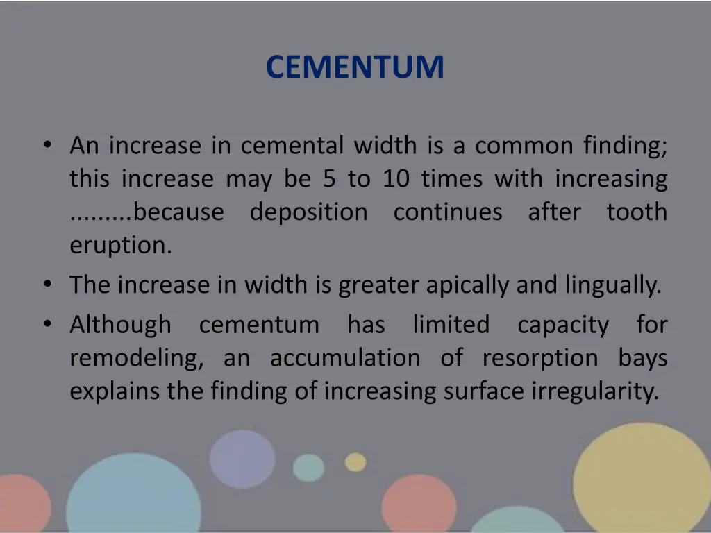 cementum