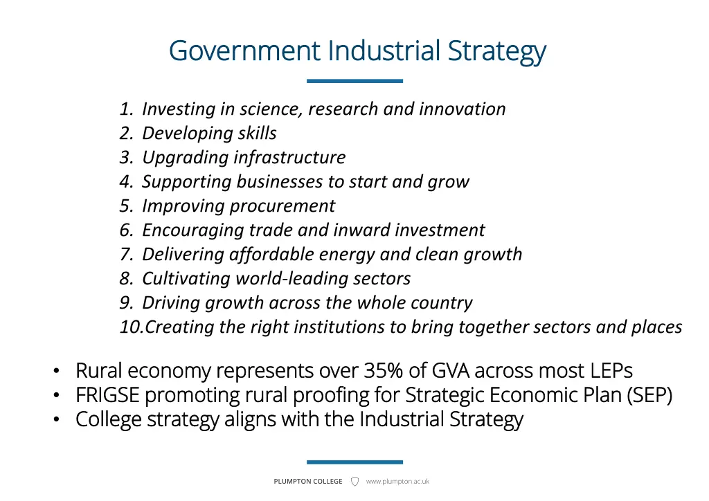 government industrial strategy government