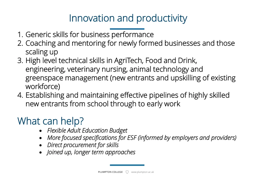 innovation and productivity innovation