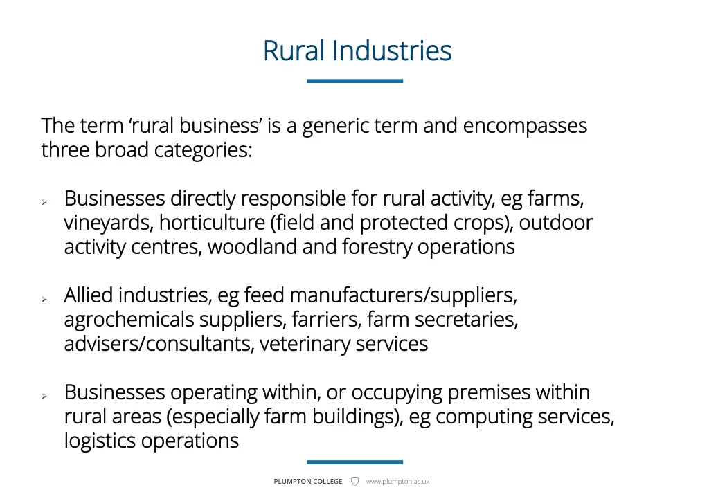 rural industries rural industries